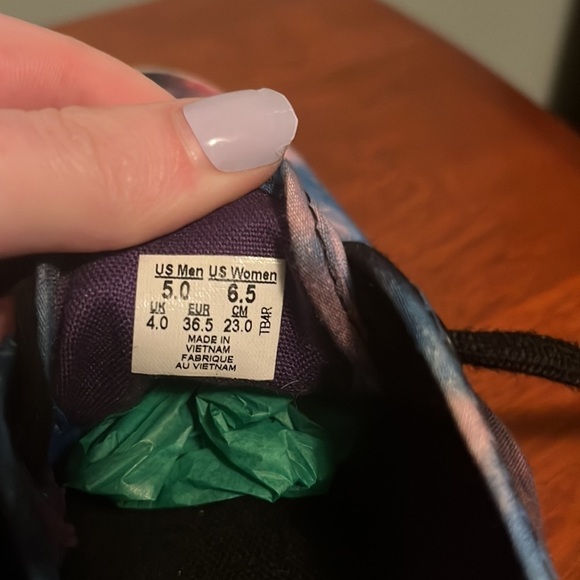 Vans Galaxy Space Sneakers Unisex M 5 W 6.5 lace up lo shoe sky night stars - Picture 6 of 7